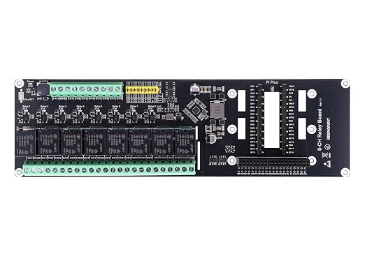 OryxPi 8-channel SEENGREAT relay board for Raspberry Pi Pico